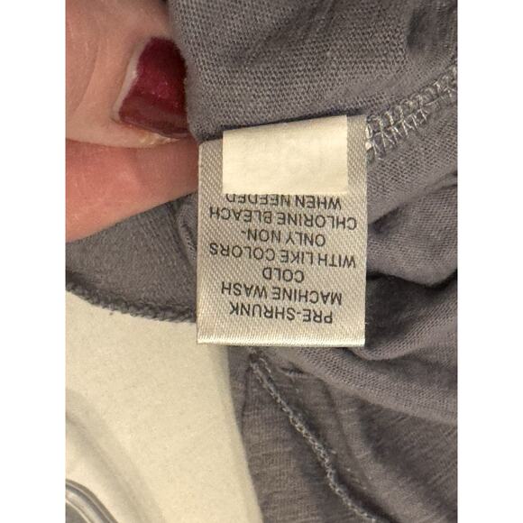 Lulu B Top Shirt Sz S Purple Gray Knit Lagenlook Buttons Tunic Minimalist - Picture 7 of 8